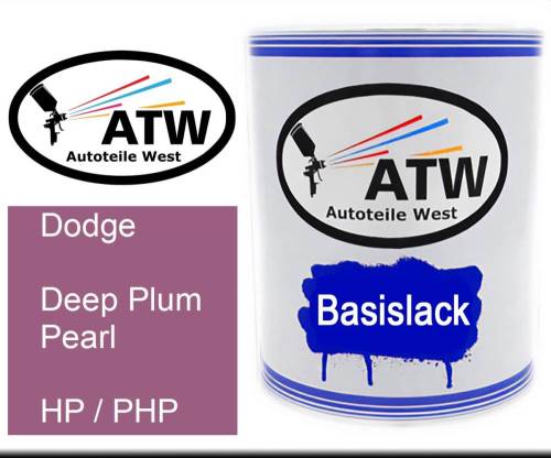 Dodge, Deep Plum Pearl, HP / PHP: 1L Lackdose, von ATW Autoteile West.